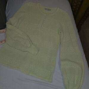 Light Green Knit Women Swim Coverup